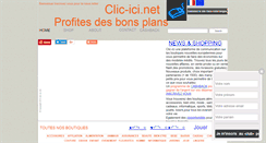 Desktop Screenshot of clic-ici.net